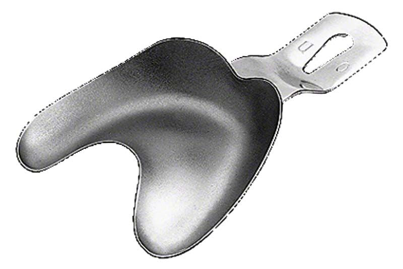 Abdrucklöffel aus Edelstahl für präzise dental Abdrücke.