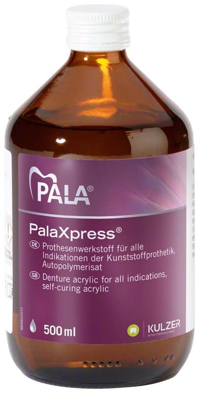 PalaXpress® Flüssigkeit 500ml in brauner Flasche mit Etikett.