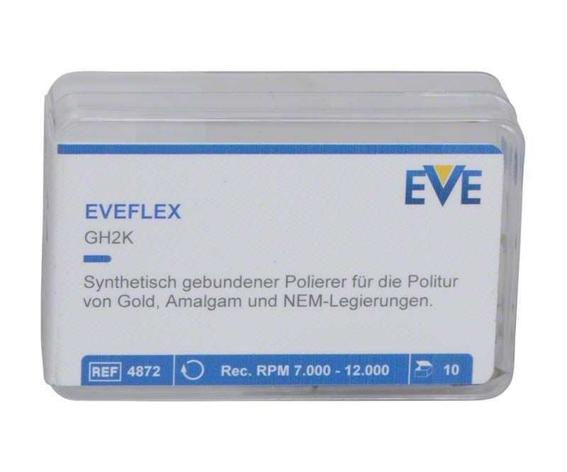 EVEFLEX Polierer Packung mit 10 Stück für Gold- und NEM-Politur.