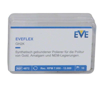 EVEFLEX Polierer Packung mit 10 Stück für Gold- und NEM-Politur.