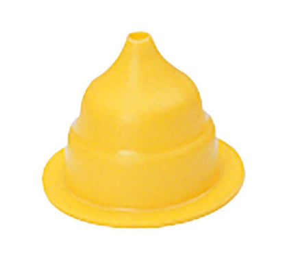 Gusstrichterformer für Silikonring X1 in gelber Farbe.