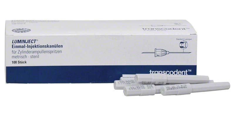 Luminject Einmal-Injektionskanülen 27G 0,4 x 37mm in Originalverpackung.