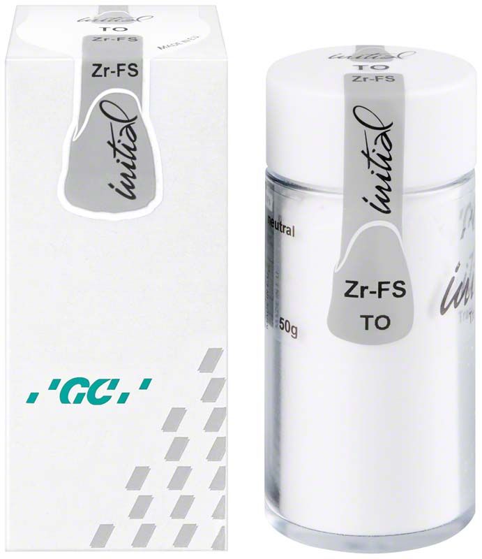 GC Initial Zr-FS Translucent Pulver 50g in opaler Verpackung