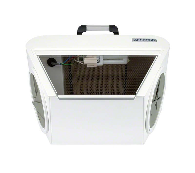 Tragbare Medic-Star Airsonic Absorbo Box mit integriertem HEPA-Filter.