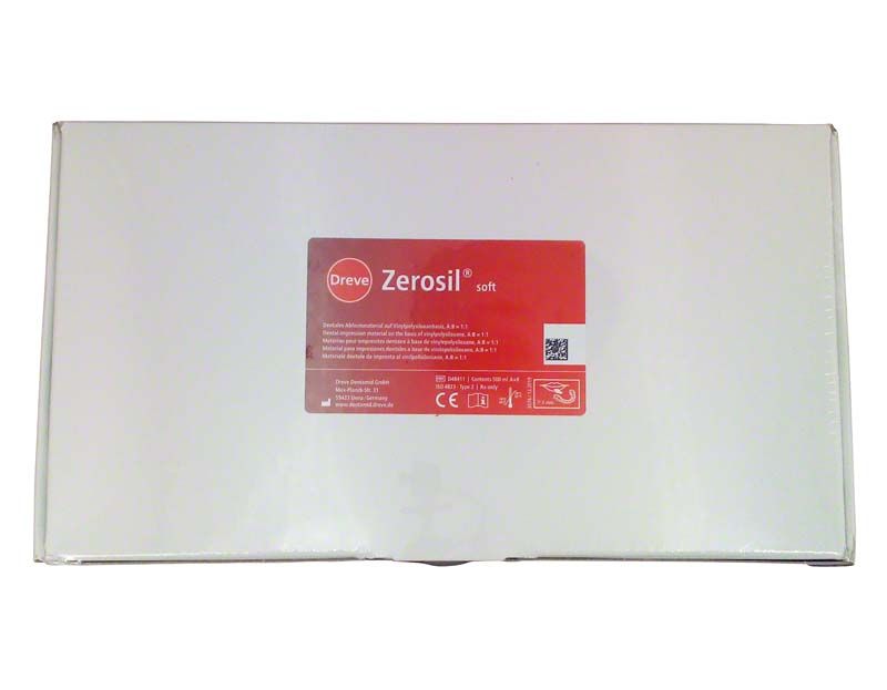 Weiße Verpackung von Zerosil soft 2x500ml Tuben mit rotem Etikett.