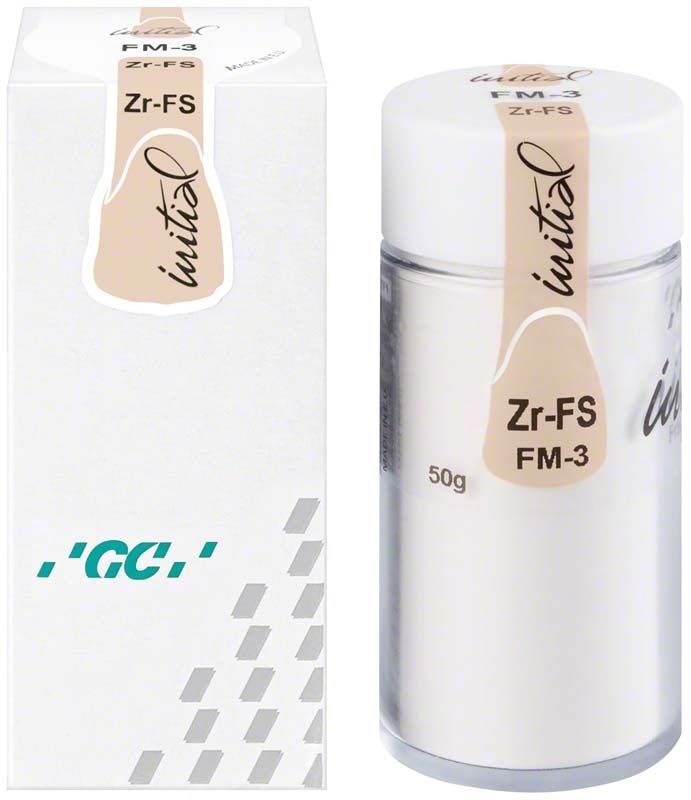 GC Initial Zr-FS Frame Modifier 50g FM-3 in Verpackung und Flasche.