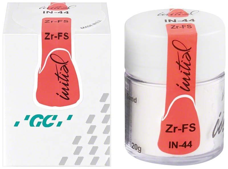 GC Initial Zr-FS IN-44 Sand Zirkonoxidverblendkeramik in 20g Dose.