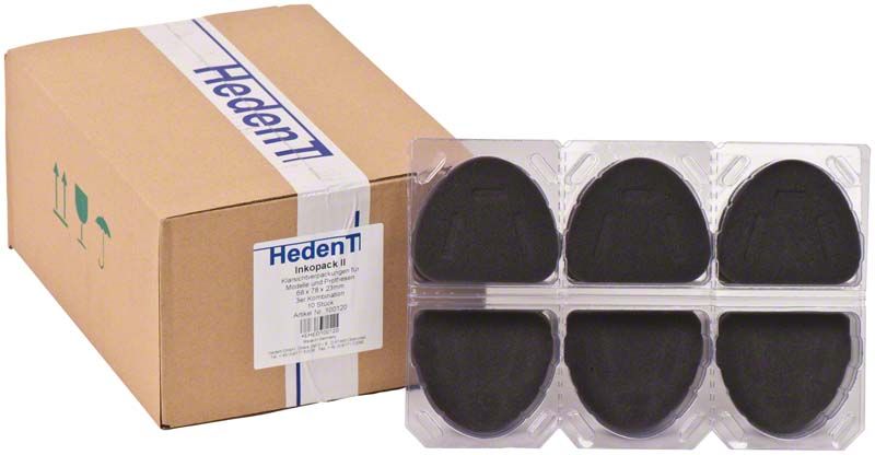 Inkopack 3er Kombi, transparente Verpackung für dentale Modelle.