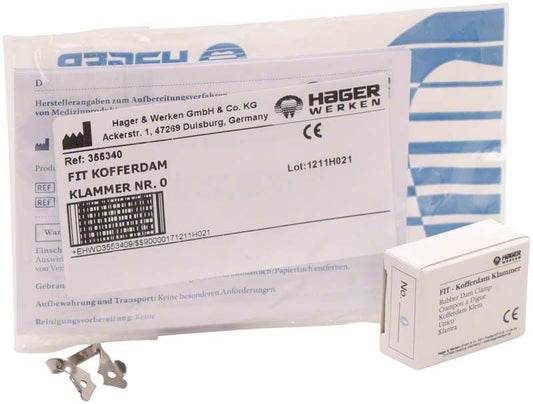 Image of Fit-Kofferdam® Prämolarenklammer Nr. 0 mit Flügeln