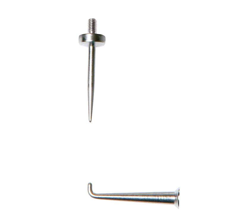 Calipretto S Messspitzen Standard aus Edelstahl in Nahaufnahme