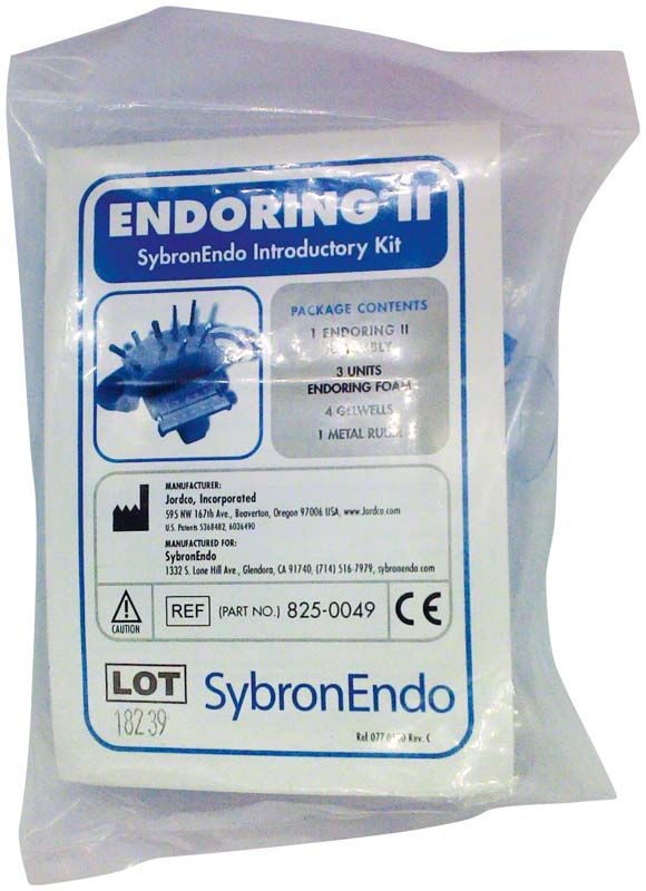 EndoRing Kit in transparenter Verpackung mit Produktinformationen.