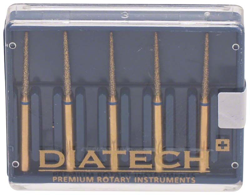 Diatech Diamant FG G859-314-010-10-ML Bohrer, 5 Stück im Etui.