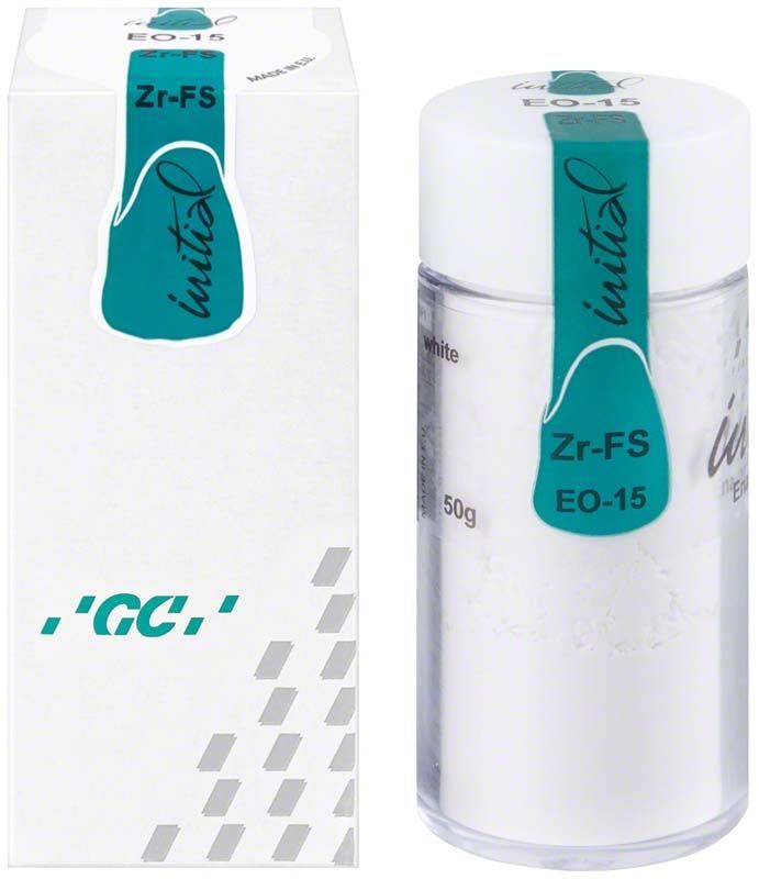GC Initial Zr-FS Enamel Occlusal EO-15 in weißer Verpackung.