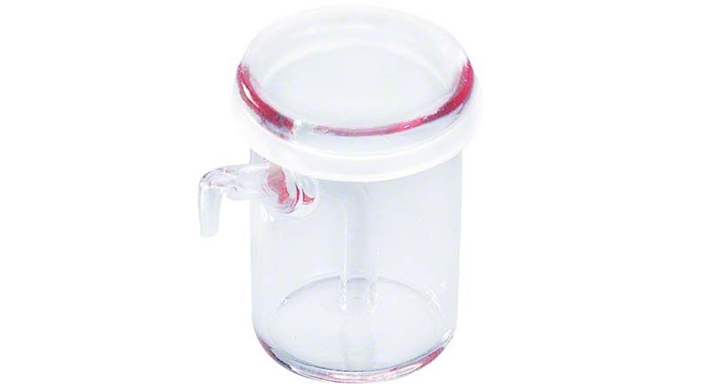 Medi-Spender-Gläschen rosalin für präzise Flüssigkeitsdosierung in der Zahnmedizin.