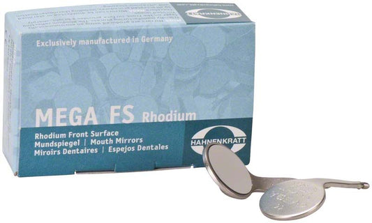 Image of MEGA FS Rhodium Mundspiegelansätze SS-Gewinde Gr. 4 plan