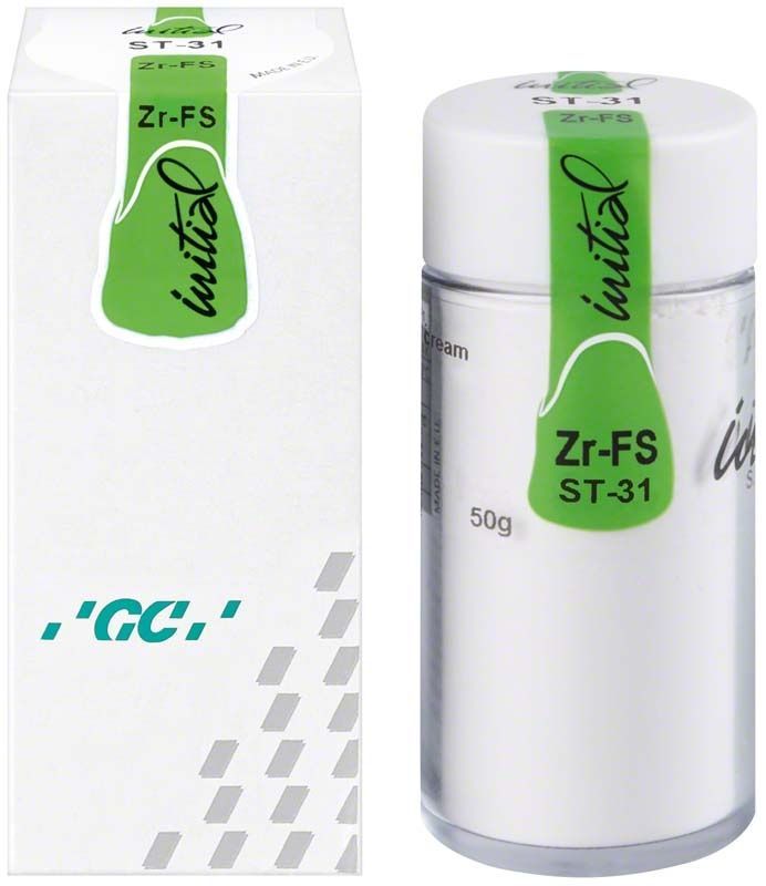 GC Initial Zr-FS Shoulder Transparent 50g Verpackung und Behälter.