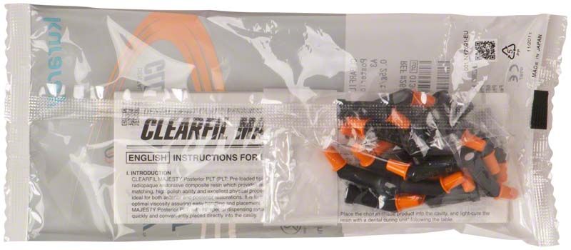 Verpackung von Clearfil Majesty Posterior PLT A3 mit Kapseln.