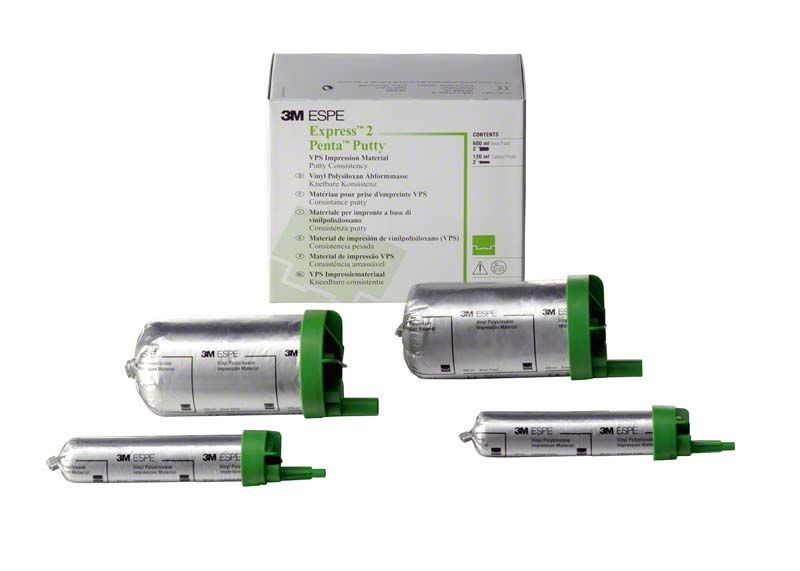 3M Express 2 Penta Putty Refill mit Verpackung und vier Kartuschen.