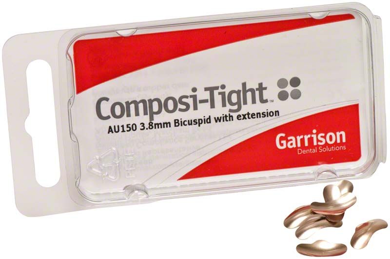 Composi-Tight Gold Matrizen klein-zervikal 3,8mm in Verpackung.