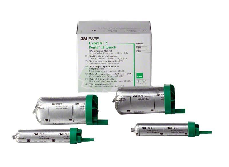 3M Express 2 Penta H quick Refill Karton mit vier Kartuschen.