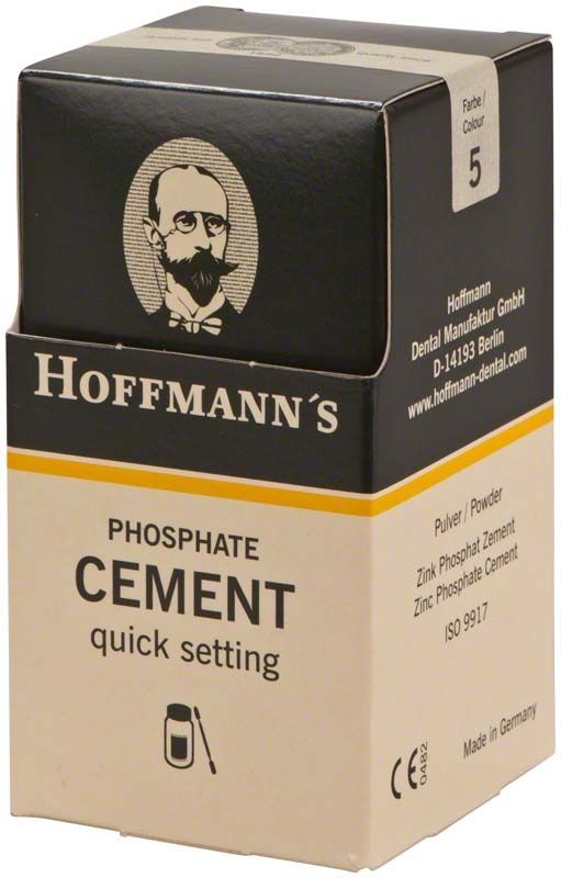 Hoffmann's Phosphat Cement Pulver schnellhärtend Nr. 5 Verpackung.