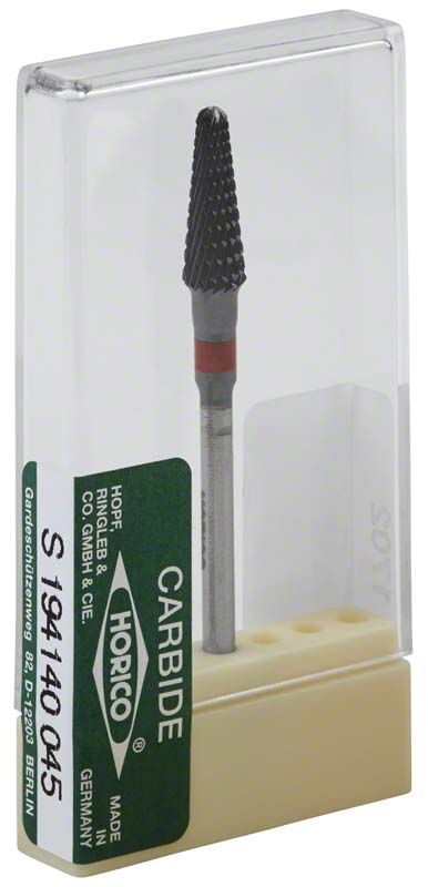 Hartmetallfräser schwarz beschichtet in transparenter Verpackung.