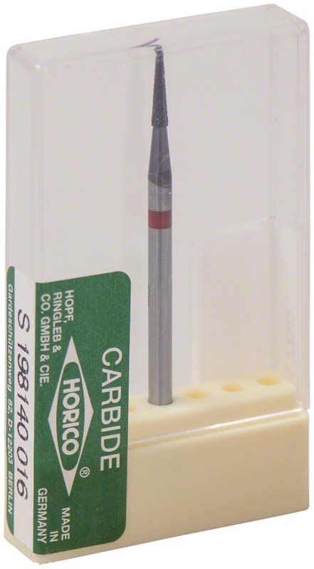 Hartmetallfräser schwarz beschichtet S198 140 016 in transparenter Verpackung.