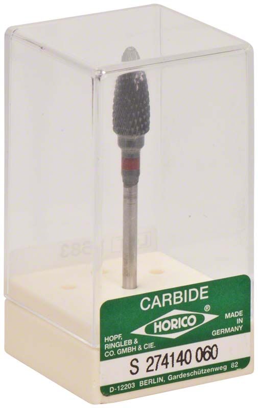 Hartmetallfräser schwarz beschichtet S274 140 060 in transparenter Verpackung.