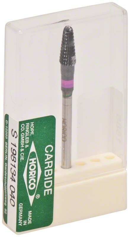 Hartmetallfräser schwarz beschichtet S198 134 040 in Verpackung.