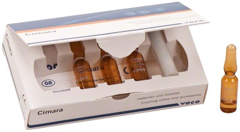 Cimara Haftsilan Set mit Ampullen und Zubehör in geöffneter Verpackung.