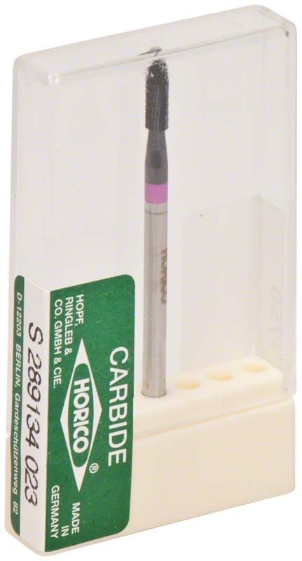 Hartmetallfräser schwarz beschichtet S289 134 023 in transparenter Verpackung.