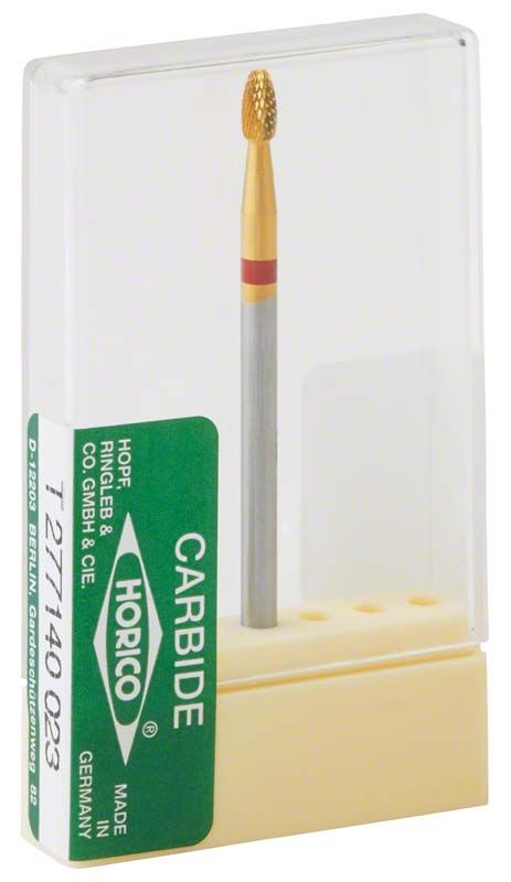 Hartmetallfräser Titannitrid beschichtet in transparenter Verpackung.