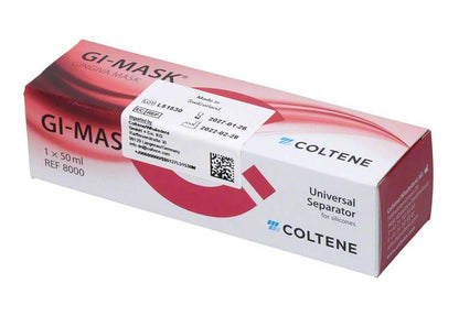 GI-MASK® Gingiva-Maske Verpackung mit Coltene-Logo und Produktdetails.