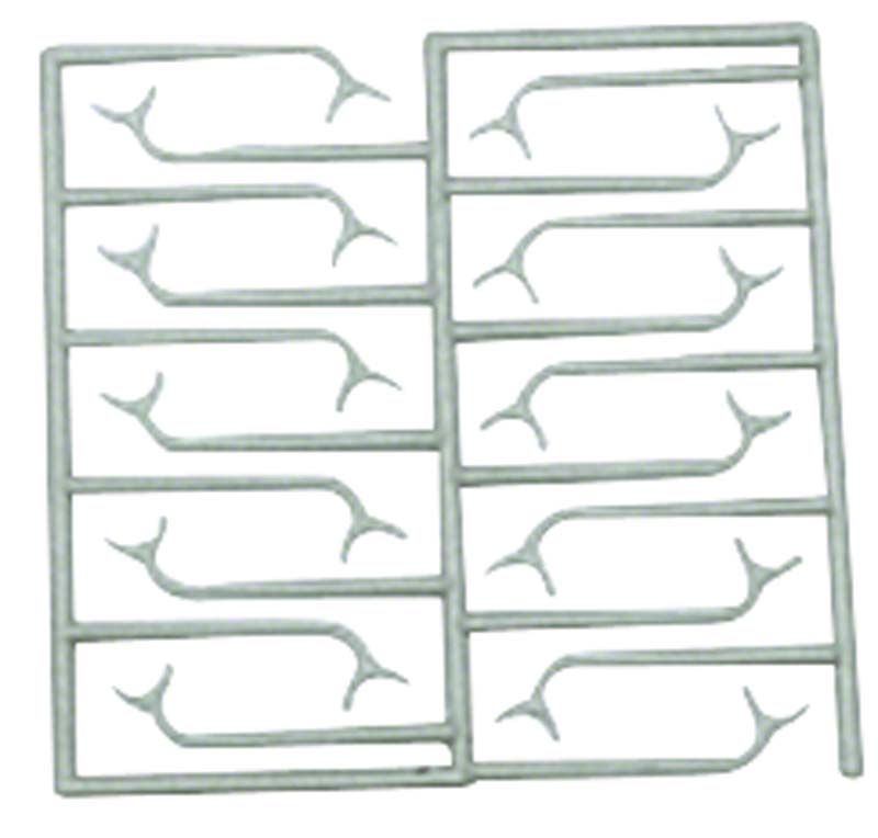 Wachsschablonen Bonyhard-Klammern für zahntechnische Prothesenherstellung.