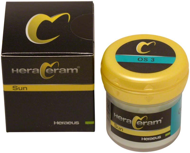 HeraCeram® Sun Opalschneide 20g - OS3 in Originalverpackung und Tiegel.