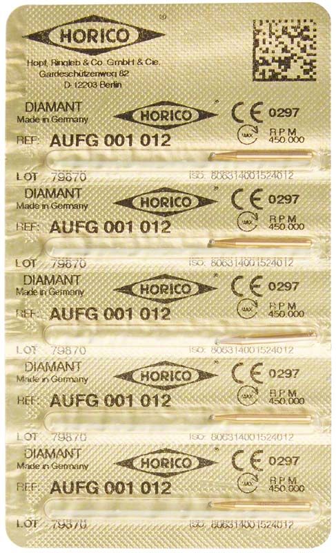 Verpackung von Löwenschleifer AuFG 001 012 mit Diamantbeschichtung.