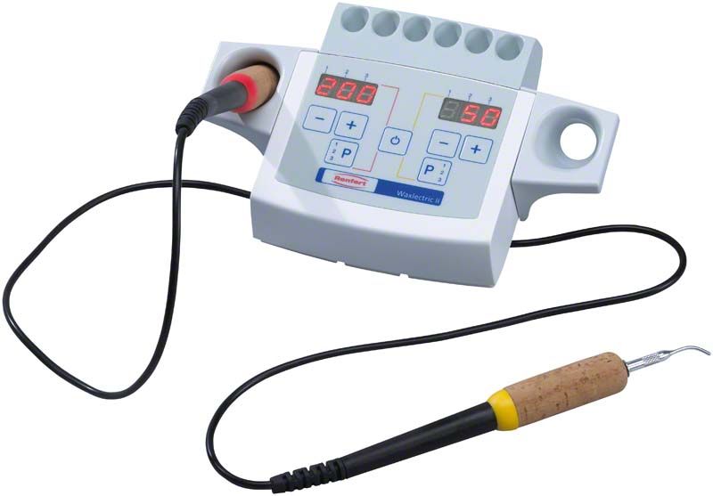 Elektrisches Wachsmesser Waxlectric II 2-Kanal mit digitaler Temperaturanzeige.