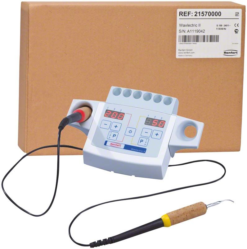 Elektrisches Wachsmesser Waxlectric II 2-Kanal mit Handstück und digitaler Steuerung.