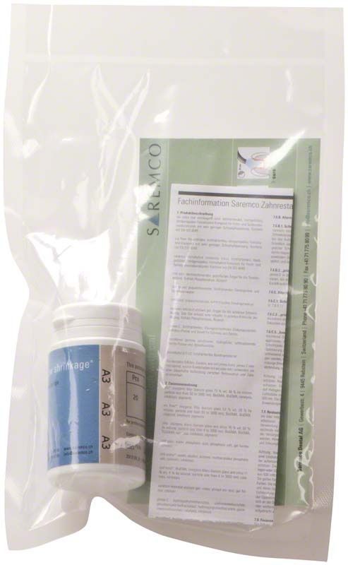 Lichthärtendes Composite ELS Tips A3 von Saremco Dental in Verpackung.