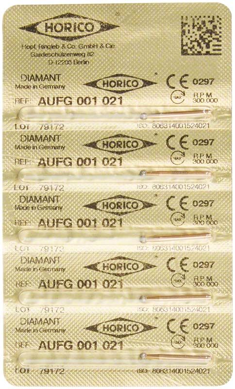 Löwenschleifer AuFG 001 021 in steril verpackter Blisterverpackung.