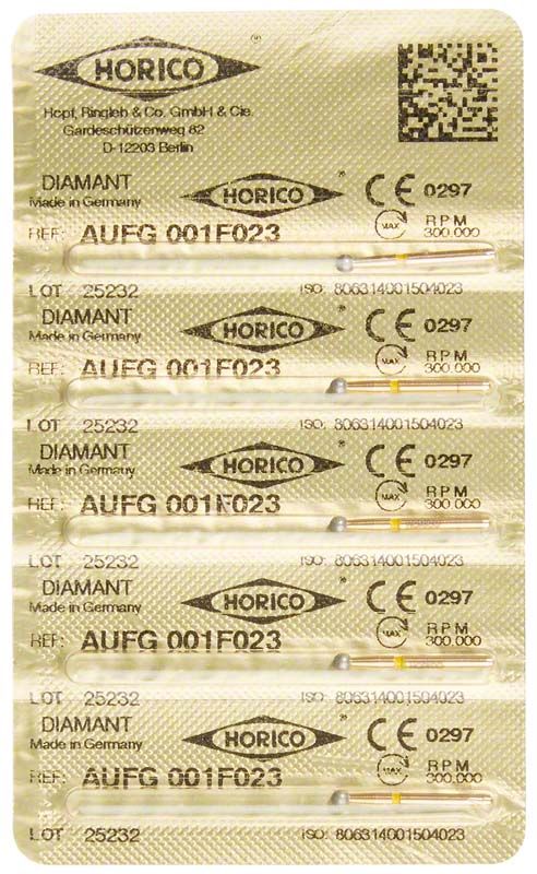 Verpackung der Löwenschleifer AuFG 001F 023 Diamantinstrumente.