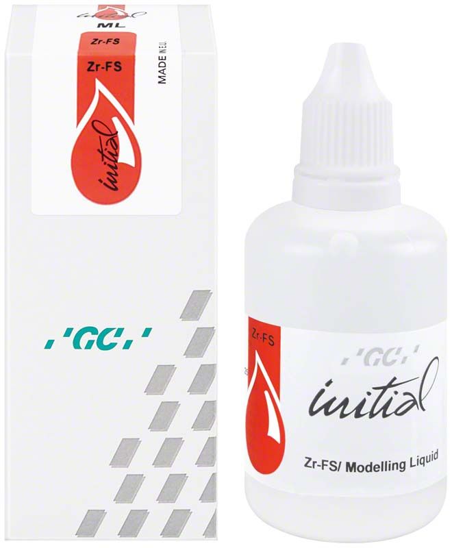 GC Initial Zr-FS Modelling Liquid 50ml Flasche und Verpackung.