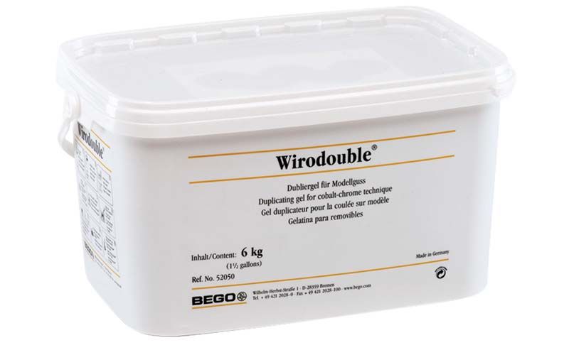 Dubliergel Wirodouble® in weißem Kunststoffbehälter, 6 kg Inhalt.