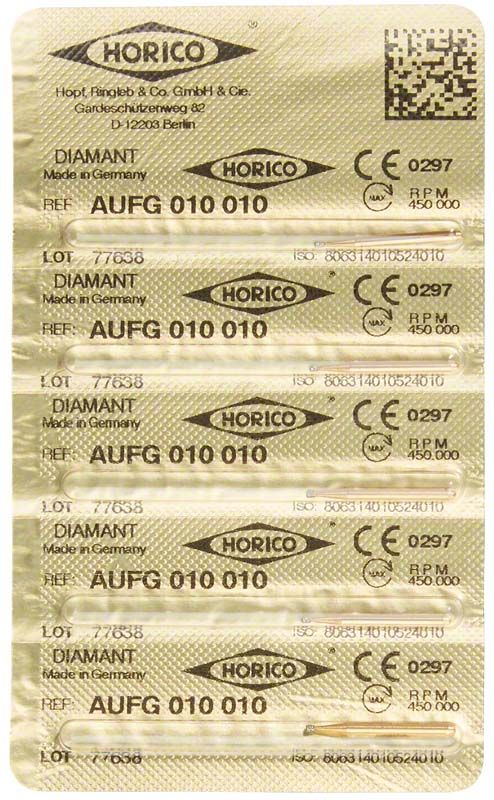 Verpackung der Löwenschleifer AuFG 010 010 mit Diamantaufsatz.