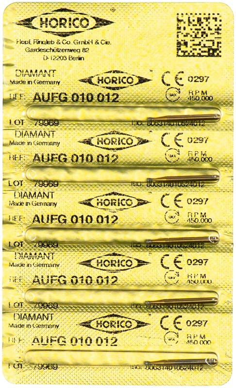 Gelbe Verpackung der Löwenschleifer AuFG 010 012 mit CE-Kennzeichnung.