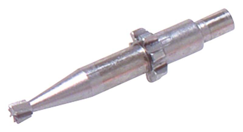 U-Kegelbohrer Gr. 0 aus Metall mit zylindrischem Schaft.