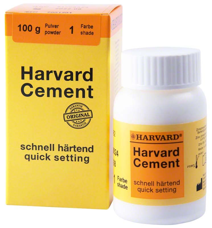 Harvard Cement schnellhärtend Pulver 100g mit Verpackung und Originalitätsgarantie.