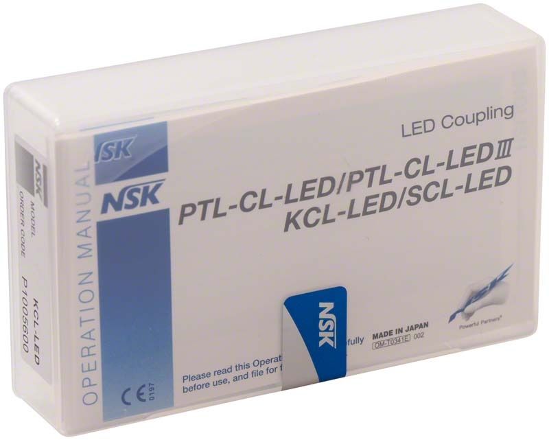 LED Kupplung KCL-LED in Verpackung mit Produktinformationen.