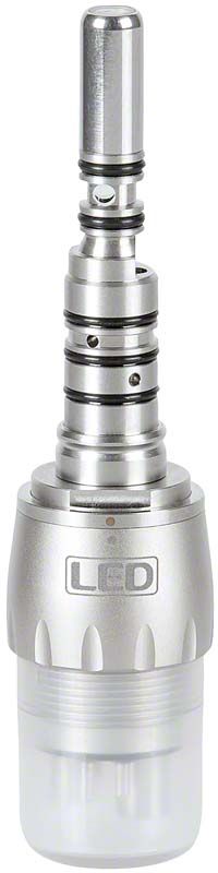 Detailansicht der LED Kupplung KCL-LED mit Titanbeschichtung.