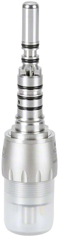 Detailansicht der LED Kupplung KCL-LED mit integriertem Wassermengenregler.